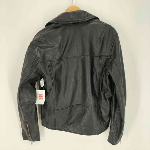 ザラ ZARA レザー ダブルライダース ジャケット メンズ import:M