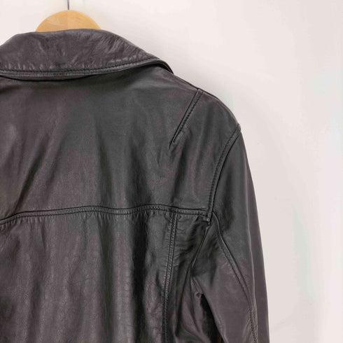 ザラ ZARA レザー ダブルライダース ジャケット メンズ import:M