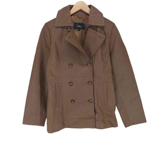 LILA リラ pig leather ピッグレザー 豚革 ハーフ トレンチコート レディース 9