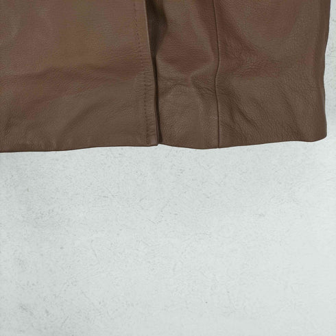 LILA リラ pig leather ピッグレザー 豚革 ハーフ トレンチコート レディース 9