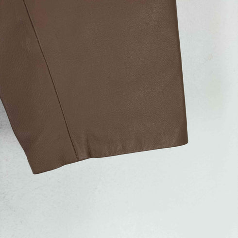 LILA リラ pig leather ピッグレザー 豚革 ハーフ トレンチコート レディース 9