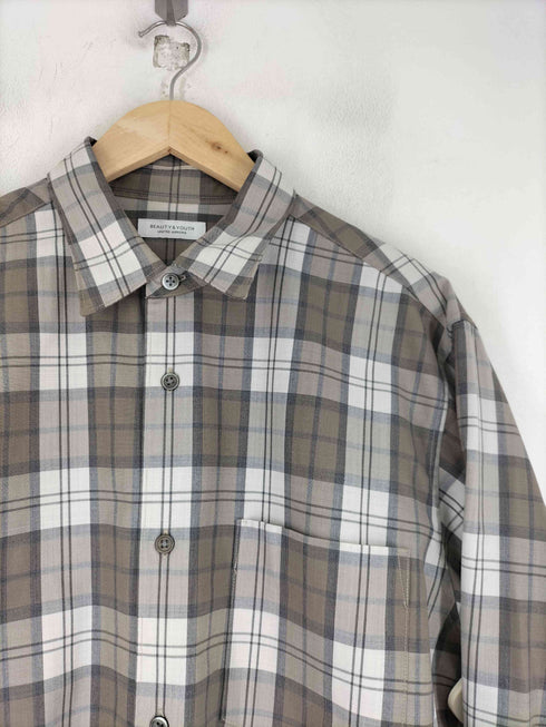 ビューティーアンドユースユナイテッドアローズ BEAUTY & YOUTH UNITED ARROWS テトロンウールチェックシャツ メンズ JPN:M