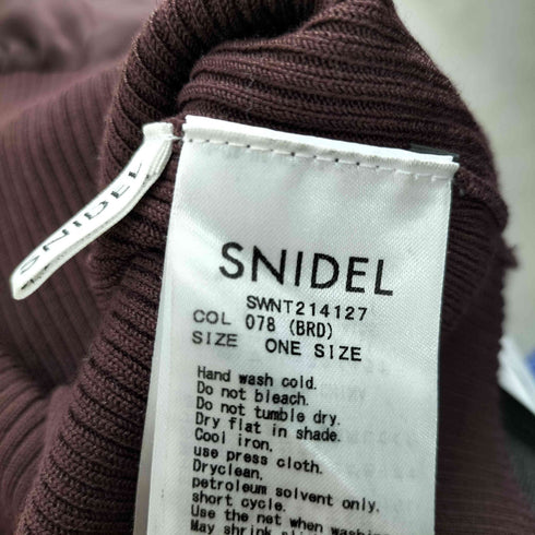 スナイデル snidel シアーパフスリーブニットトップス レディース ONE