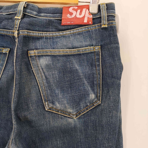 シュプリーム Supreme USA製 SLIM スリム ボタンフライデニムパンツ メンズ 32