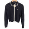 フレッドペリー FRED PERRY ZIP-THROUGH KNITTED SHIRT ジップスルー ニット カーディガン レディース UK10