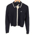 フレッドペリー FRED PERRY ZIP-THROUGH KNITTED SHIRT ジップスルー ニット カーディガン レディース UK10