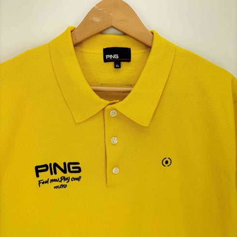 ピン ping 25SS ドライミックス半袖ニットポロシャツ メンズ LL