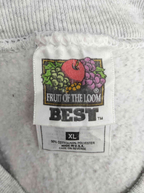 フルーツオブザルーム FRUIT OF THE LOOM 90S MADE IN USA フロントプリント スウェット メンズ JPN:XL