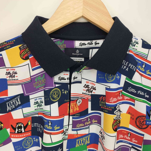 マンシングウェア Munsingwear 総柄 ポロシャツ メンズ import:L