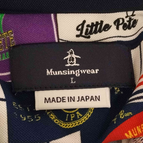 マンシングウェア Munsingwear 総柄 ポロシャツ メンズ import:L