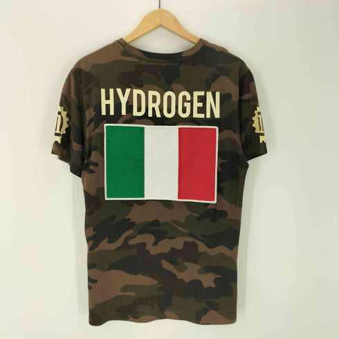 ハイドロゲン HYDROGEN 迷彩 カモフラ イタリア国旗 Tシャツ メンズ import:S