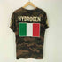 ハイドロゲン HYDROGEN 迷彩 カモフラ イタリア国旗 Tシャツ メンズ import:S