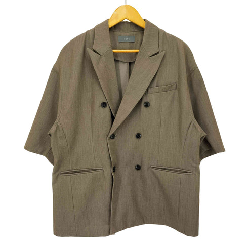 クレイル CLEL Back Brushed TR Double Breasted Short Sleeve Tailored Jacket バックブラッシュドTR ダブルブレスト半袖テーラードジャケット レディース JPN:S