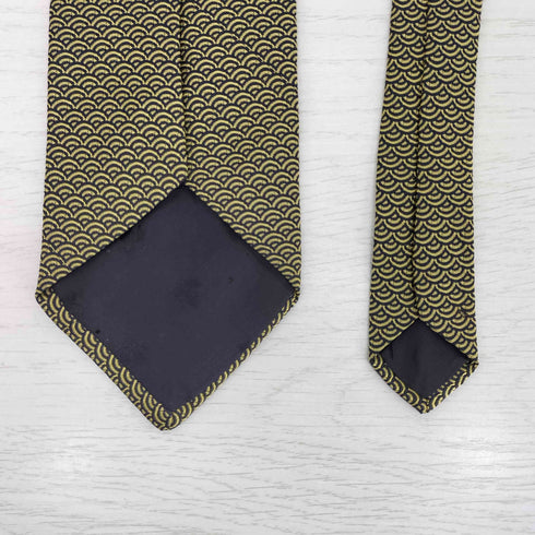 ブルックスブラザーズ 346 BROOKS BROTHERS USA製 青海波 PURE SILK ネクタイ メンズ