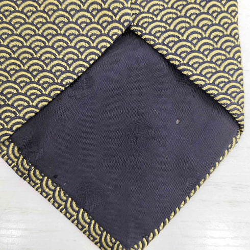 ブルックスブラザーズ 346 BROOKS BROTHERS USA製 青海波 PURE SILK ネクタイ メンズ