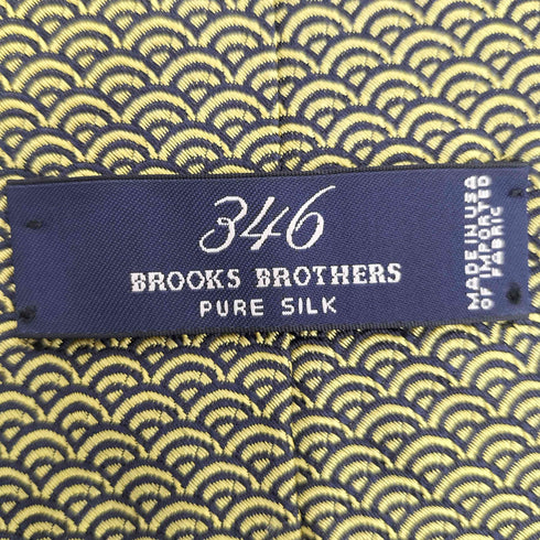 ブルックスブラザーズ 346 BROOKS BROTHERS USA製 青海波 PURE SILK ネクタイ メンズ