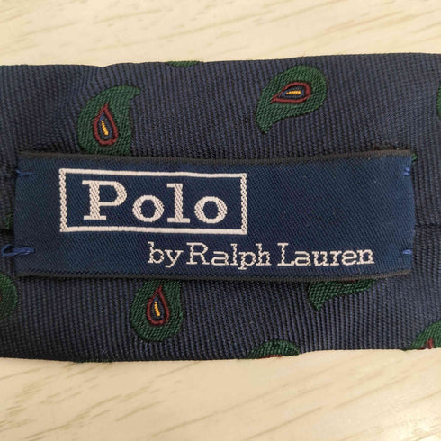 ポロバイラルフローレン Polo by RALPH LAUREN イタリア製 HANDMADE ペイズリーシルクネクタイ メンズ