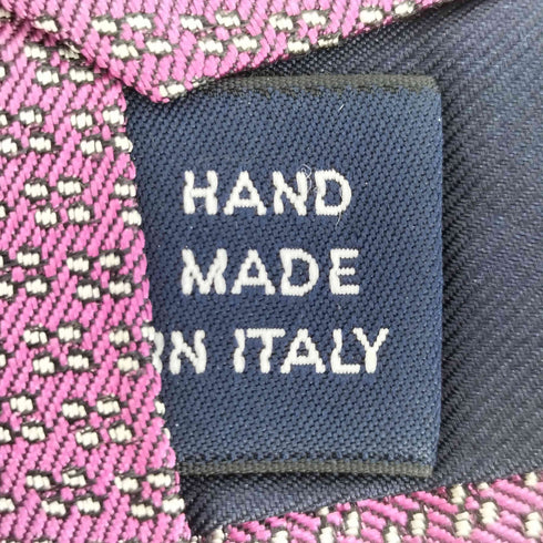 ポロバイラルフローレン Polo by RALPH LAUREN イタリア製 小紋柄 HANDMADE シルクネクタイ メンズ