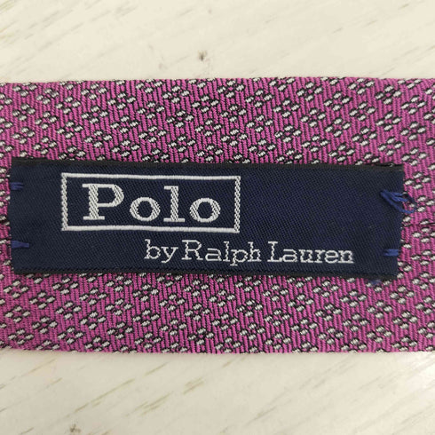 ポロバイラルフローレン Polo by RALPH LAUREN イタリア製 小紋柄 HANDMADE シルクネクタイ メンズ