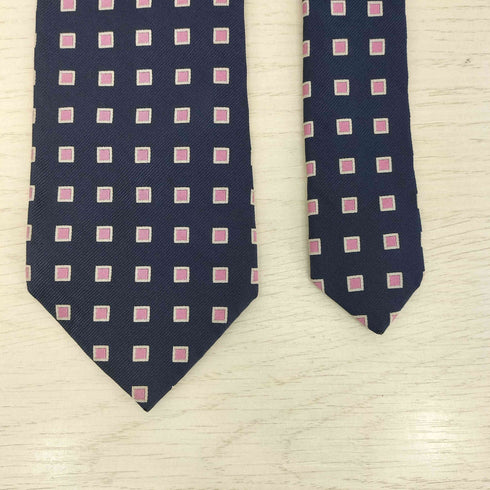 ポロバイラルフローレン Polo by RALPH LAUREN イタリア製 スクエアドット HANDMADE シルクネクタイ メンズ