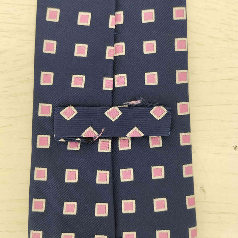 ポロバイラルフローレン Polo by RALPH LAUREN イタリア製 スクエアドット HANDMADE シルクネクタイ メンズ