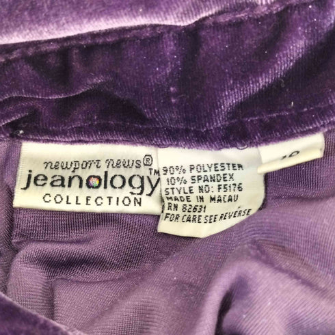 90S Newport News ニューポートニュース レギュラーカラー ベロアシャツ レディース 10