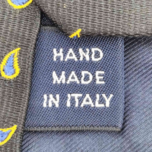 ポロバイラルフローレン Polo by RALPH LAUREN イタリア製 ペイズリー HANDMADE シルクネクタイ メンズ