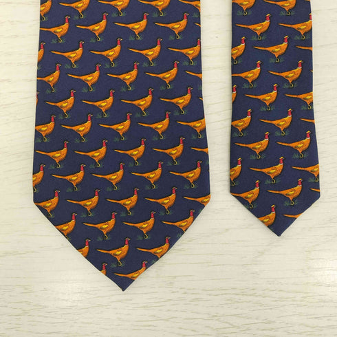 ポロバイラルフローレン Polo by RALPH LAUREN イタリア製 アニマル柄 HANDMADE シルクネクタイ メンズ