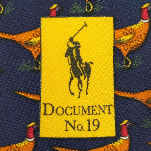ポロバイラルフローレン Polo by RALPH LAUREN イタリア製 アニマル柄 HANDMADE シルクネクタイ メンズ