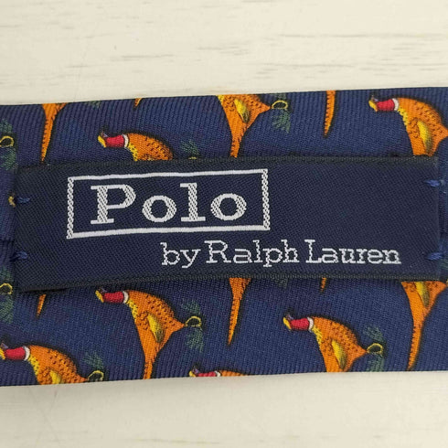ポロバイラルフローレン Polo by RALPH LAUREN イタリア製 アニマル柄 HANDMADE シルクネクタイ メンズ