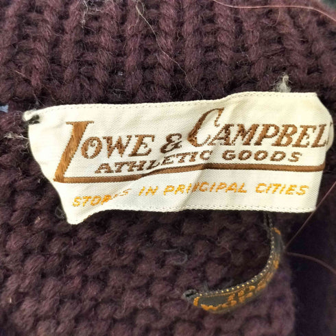 LOWE & CAMPBELL ルーヴェ&キャンベル 40s ウール レタード ニット セーター メンズ