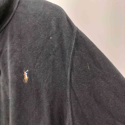 ポロラルフローレン POLO RALPH LAUREN 現行タグ ESRATE RIB ポニー刺繍 ハーフジップ スウェット メンズ import:XL