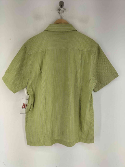 ハフ HUF BIG BLOCK STRIPED SHPRT ワンポイントロゴ ストライプ ショートスリーブ シャツ メンズ import:S