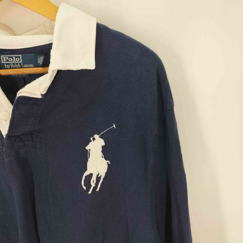 ポロラルフローレン POLO RALPH LAUREN ビッグポニー ラガーシャツ 長袖ポロ メンズ import:XL