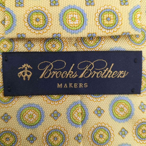 ブルックスブラザーズ BROOKS BROTHERS MAKERS USA製 小紋柄 PURE SILK ネクタイ メンズ