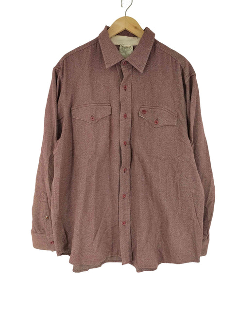 ティンバーランド Timberland ヘリンボーン ロングスリーブ シャツ メンズ import:XL