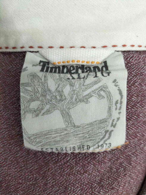 ティンバーランド Timberland ヘリンボーン ロングスリーブ シャツ メンズ import:XL