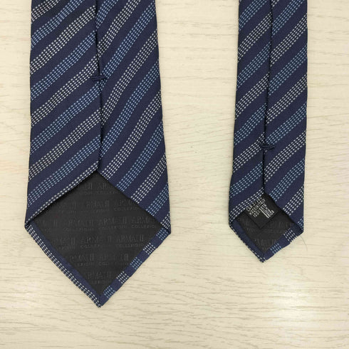 アルマーニコレツィオーニ ARMANI COLLEZIONI イタリア製 ストライプ シルク ネクタイ メンズ