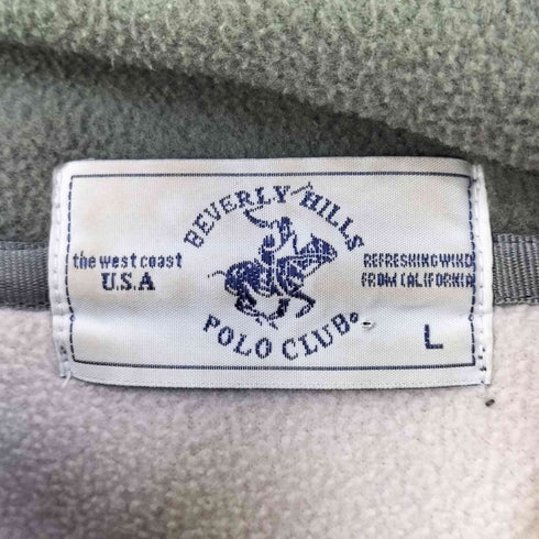 ビバリーヒルズポロクラブ BEVERLY HILLS POLO CLUB ジップアップ フリース ベスト メンズ L