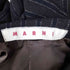 マルニ MARNI ウールカシミヤ 背抜き ストライプ 変形ポケット テーラードジャケット メンズ