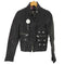 ディーアンドジードルチェアンドガッバーナ D&G DOLCE&GABBANA LAMB LEATHER ラムレザー ジップ ポケット ギミック レザージャケット Archive アーカイブ レディース 36