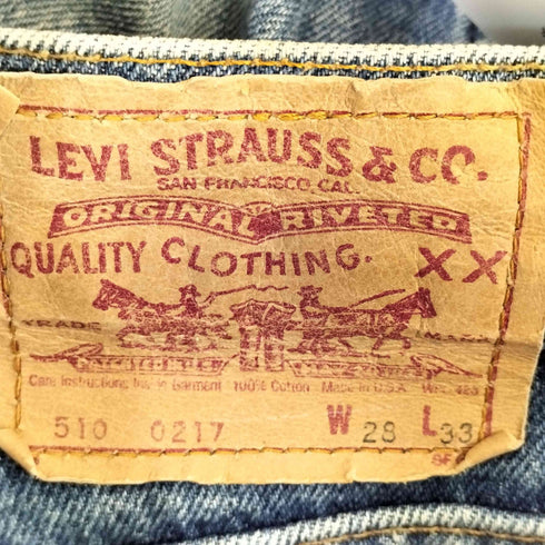 リーバイス Levis USA製 525刻印 510 0217 テーパードデニム レディース 28×33