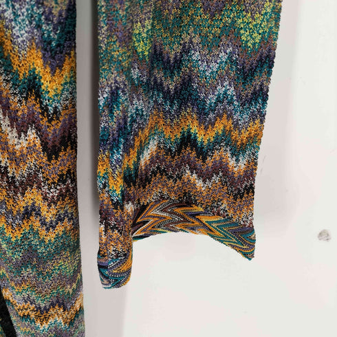 ミッソーニ MISSONI 幾何学 ロングカーディガン レディース 42