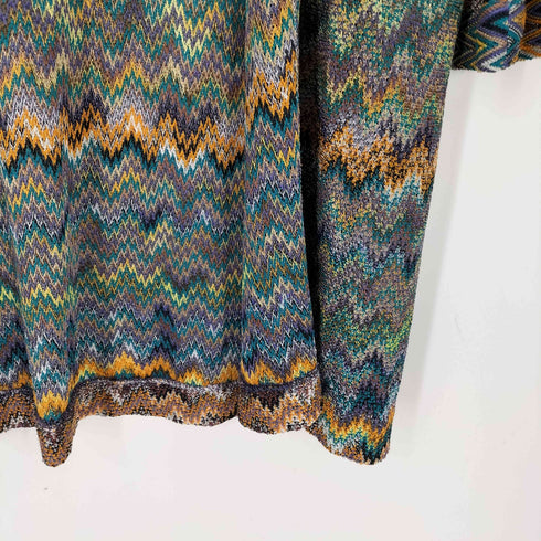 ミッソーニ MISSONI 幾何学 ロングカーディガン レディース 42