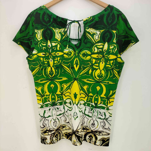 デシグアル Desigual 花柄刺繍 ビーズ装飾 UネックTシャツ レディース import:XL