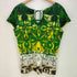 デシグアル Desigual 花柄刺繍 ビーズ装飾 UネックTシャツ レディース import:XL