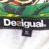 デシグアル Desigual 花柄刺繍 ビーズ装飾 UネックTシャツ レディース import:XL