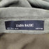 ザラ ZARA BASIC ウエストベルト フェイクスエード ダブル トレンチコート レディース import:M