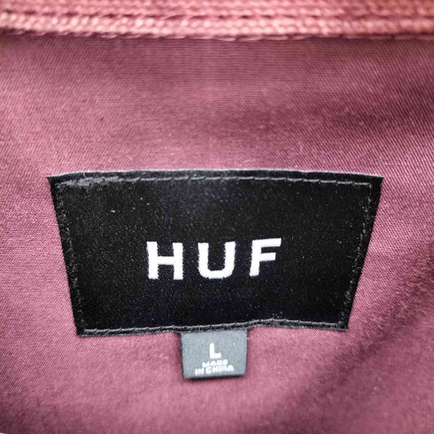 ハフ HUF HEMP FOLD COLLAR ZIP JACKET ヘンプ フォールド カラー ジップ ジャケット メンズ L