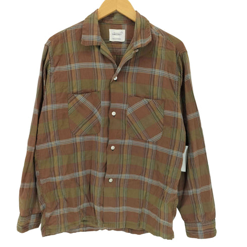 ペニーズタウンクラフト PENNEYS TOWNCRAFT 60S 船タグ オープンカラーチェックシャツ メンズ import:M